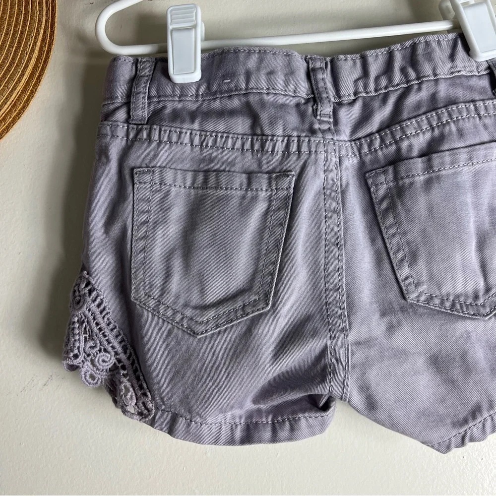 The Children's Place Slate grey Lace trim‎ shorts 5